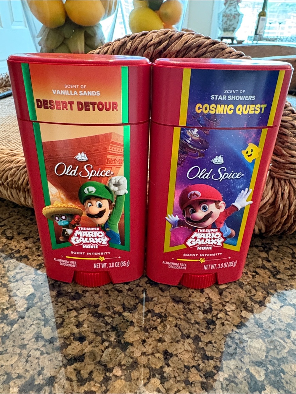 Old Spice Super Mario Galaxy Desert Detour & Cosmic Quest Deodorant Duo